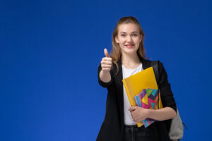 A Graduate Student portraying academic success